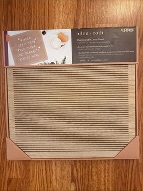 Allen + Roth Natural Wood Letter Board